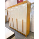 Guarda Roupa Casal Stella c/ 8 Portas 4 Gavetas - Cinamomo/Off White