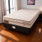 Base Cama Box Casal Courino - Preto + Colchão Diamante c/ Molas Ensacadas Casal 1,38 X 1,88 X 0,25