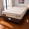 Base Cama Box Casal Courino - Marrom + Colchão Diamante c/ Molas Ensacadas Casal 1,38 X 1,88 X 0,25