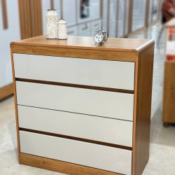 Cômoda Espanha 4  Gavetas - Cinamomo/Off White