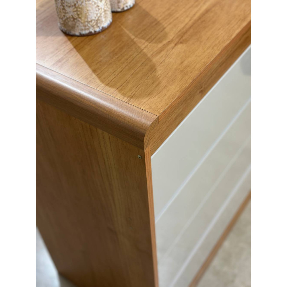 Cômoda Espanha 4  Gavetas - Cinamomo/Off White