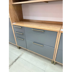 Armário Cozinha Syrah C/ 6 Peças - Ronipa – Castanho c/ Chumbo