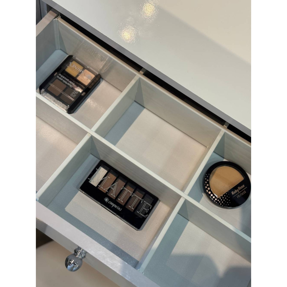 Penteadeira Camarim Carisma c/ 2 Portas 3 Gavetas - Demóbile - Branco