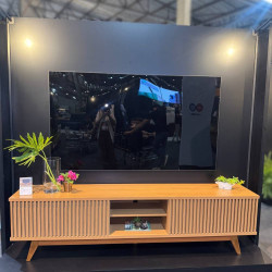 Rack Bancada Fortaleza para Tvs até 75" - Freijó