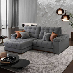 Sofá do Patrão Turbo Retrátil e Reclinável 2,50m – Molas Ensacadas - Cinza