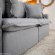 Sofá Cama Lima Retrátil e Reclinável 1,80 m - Linho Cinza