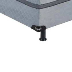 Cama Box Solteiro Prestige c/ Molas Ensacadas 88x188x47cm - Cinza