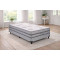 Cama Box Solteiro Prestige c/ Molas Ensacadas 88x188x47cm - Cinza