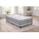 Cama Box Solteiro Prestige c/ Molas Ensacadas 88x188x47cm - Cinza
