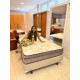 Colchão Due Casal com Molas Ensacadas 26x188x138cm + Base Cama Box Casal Courino - Bege