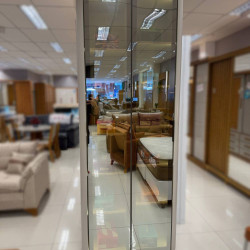 Sapateira Innova Com 2 portas Reflecta Com Pés Com Led Innova - Off White 