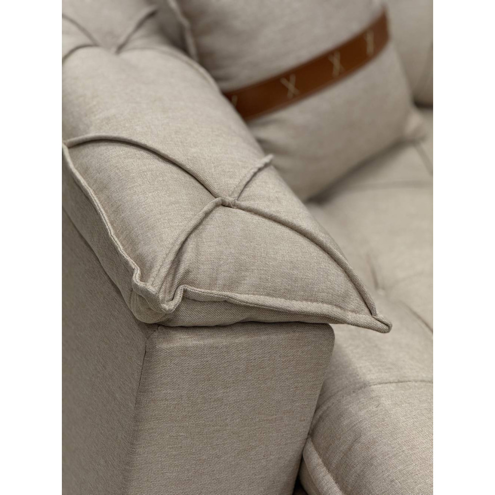 Sofá Retrátil e Reclinável Prada Confort 2m - Linho Bege