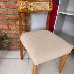 Cadeira Napoles Rattan Mesclado - Linho Bege