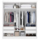 Guarda Roupa Viena Casal c/ Espelho 2 Portas - Branco