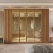 Guarda Roupa Casal Miami Glass c/ 6 Portas 6 Gavetas - Nature