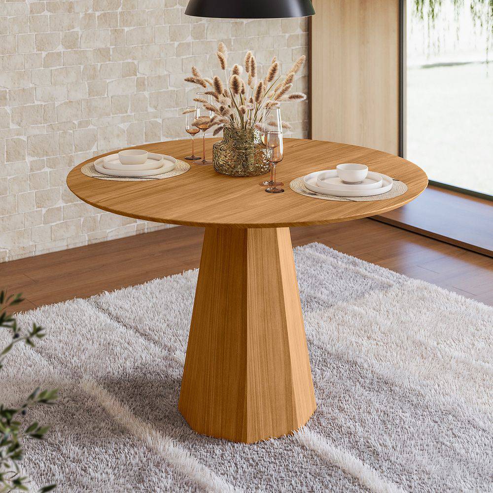 Mesa de Jantar Isis 117x117  - Ype Damasco 