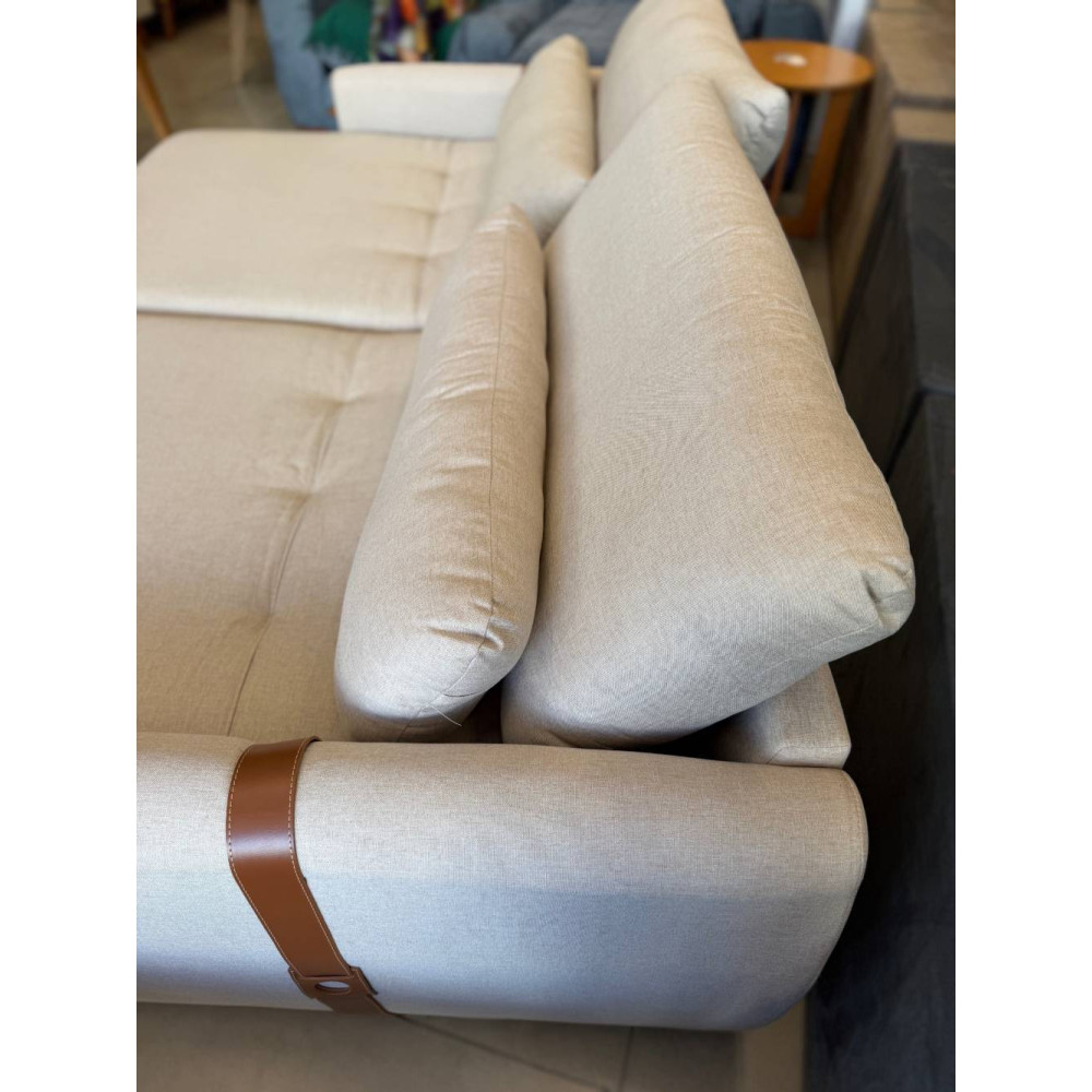 Sofá Cama Retrátil Amaranto 2,30 - Linho Bege