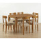 Mesa de Jantar Aurea 160x90 c/ 6 Cadeiras Maragogi - Linho Bege - Cinamomo