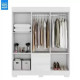 Guarda Roupa Casal Maya c/ 6 Portas 2 Gavetas - Branco 