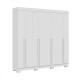 Guarda Roupa Casal Stella c/ 8 Portas 4 Gavetas - Branco