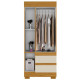 Guarda Roupa Solteiro Maya c/ 3 Portas 2 Gavetas - Cinamomo/off White