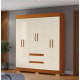 Guarda Roupa Casal Maya c/ 6 Portas 2 Gavetas - Cinamomo/Off White