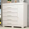 Cômoda Rayane 5 Gavetas com 1 Porta - Branco