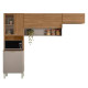 Kit Cozinha Compacta Alba 6 portas - Amêndola Touch/Nude
