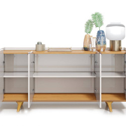 Aparador Buffet Arc 1.8 - Off White/Nature