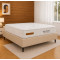 Base Cama Box Casal Courino - Bege + Colchão Bellagio Casal 32x188x138cm