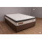 Base Baú Carioca Casal Courino - Marrom + Colchão Ibiza Casal 33x188x138cm
