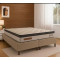 Base Box King Size 193x203 Courino - Bege + Colchão Ibiza King 33x2,03x193cm