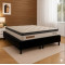 Base Box King Size 193x203 Courino - Preto + Colchão Ibiza King 33x2,03x193cm
