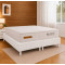 Base Box King Size 193x203 Courino - Branco + Colchão Bellagio King 32x2,03x193cm