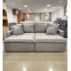 Sofá Cama Vogue Retrátil e Reclinável 2 m - Innove Estofados - Linho - Cinza