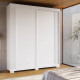 Guarda Roupa Solteiro Athena Acp  2 Portas c/ 3 Gavetas - Branco