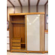 Guarda Roupa Solteiro Athena Acp 2 Portas c/ 3 Gavetas - Cinamomo/Off White