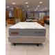 Base Cama Box Casal Courino - Bege + Colchão Bellagio Casal 32x188x138cm