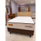 Colchão Londres Casal 30x188x138cm + Base Cama Box Casal Courino - Marrom