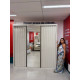 Guarda Roupa Casal Athenas com Espelho e 3 Portas de Correr - Off White