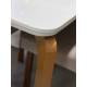 Mesa de Jantar Londrina 1.80cm Tampo Off White com  6 cadeiras Amsterdã - Linho Bege