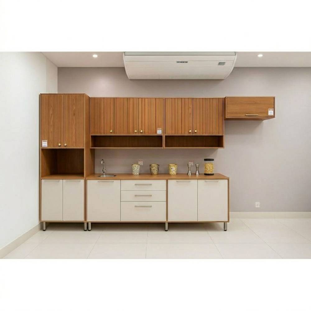 Cozinha Divina c/ 6 Peças - Cinamomo/Off White