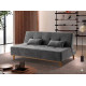 Sofá Cama 3 Lugares Dallas - Veludo Cinza