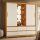 Guarda Roupa Casal Atena Albatroz c/ 2 Portas 6 Gavetas - Cinamomo/Off White