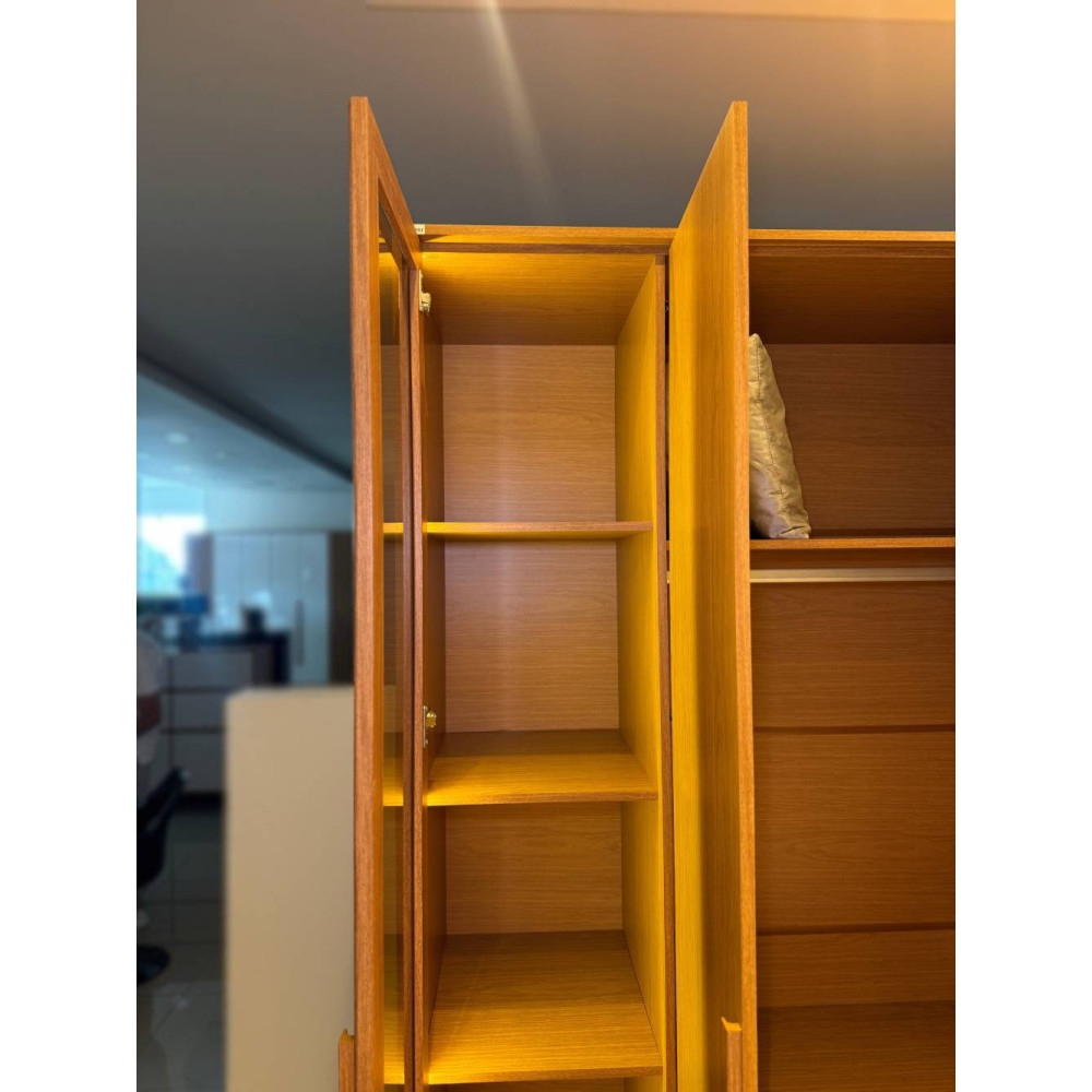 Guarda Roupa Casal Napoli c/ 6 Portas 4 Gavetas - Cinamomo 