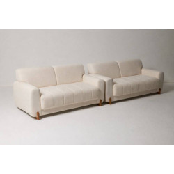 Conjunto Sofá 340 2 e 3 Lugares - Linho Serra 