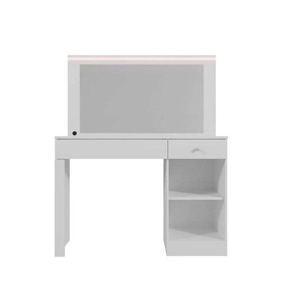 Penteadeira Camarim Nina c/ Led - Branco