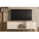 Rack Bancada Aracaju para Tvs até 75 " - Off White/Canela