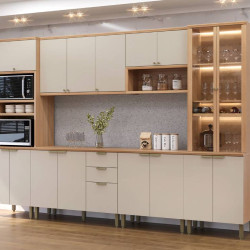 Cozinha Selene Completa - Jequitiba/Off White Fosco