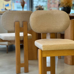 Cadeira Mavie  - Linho Palha